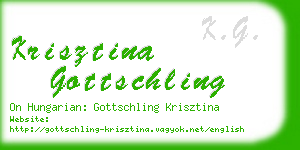 krisztina gottschling business card